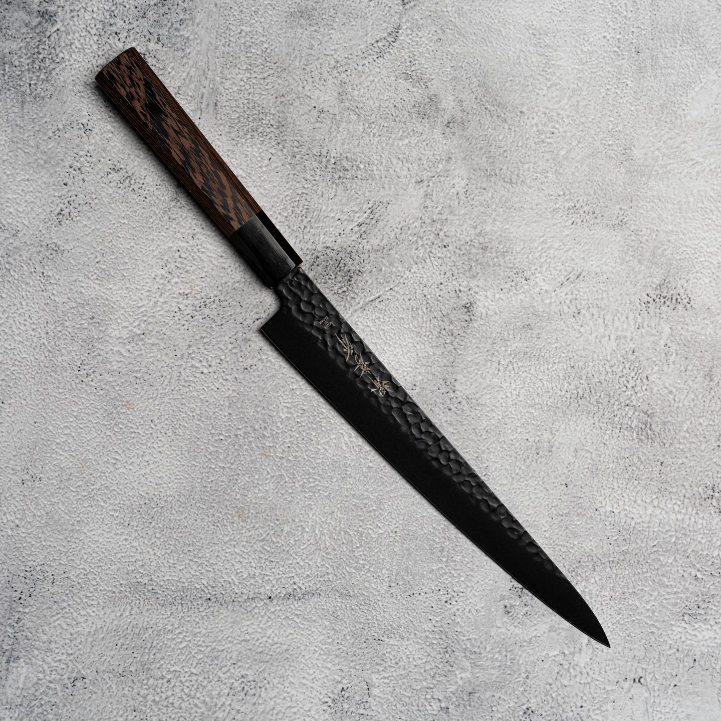 Sakai Takayuki Sujihiki Kurokage VG10, manche en wengé avec revêtement en téflon martelé, 240 mm