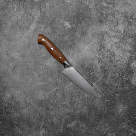 Noseto Aka Petty Knife 135mm German Knife With Red Wood Handle