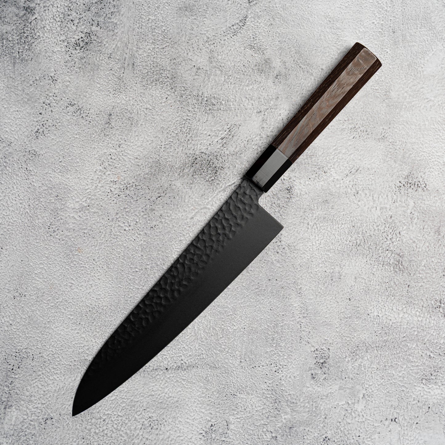 Sakai Takayuki Gyuto 240 mm Kurokage VG10 martelé revêtement en téflon poignée wengé
