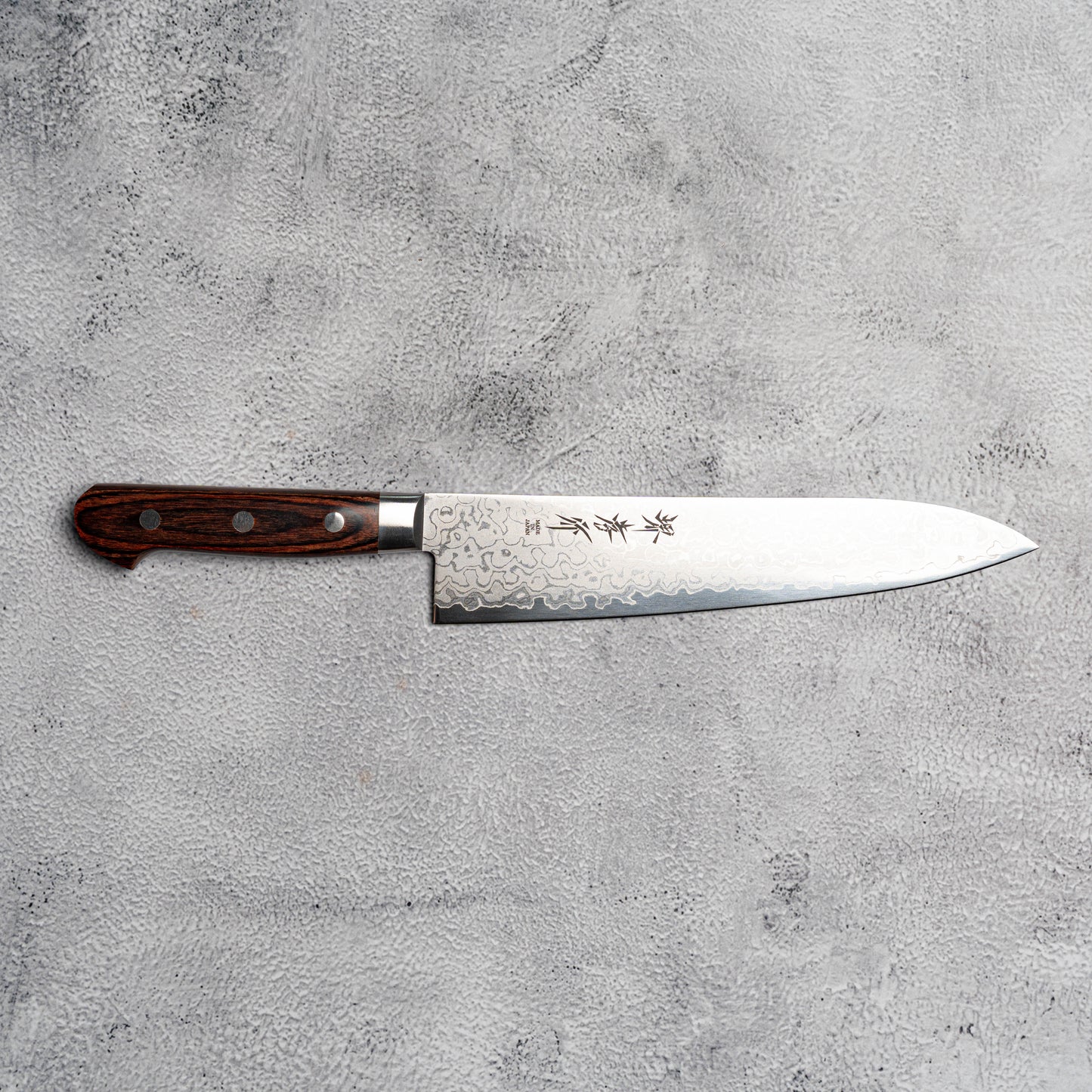 Couteau Sakai Takayuki Gyuto 210 mm VG10 17 couches Damas finition miroir