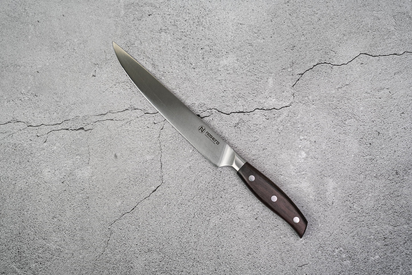 NOSETO German Slicing 210mm Stainless Steel High Quality Red Sandal Wood Handle