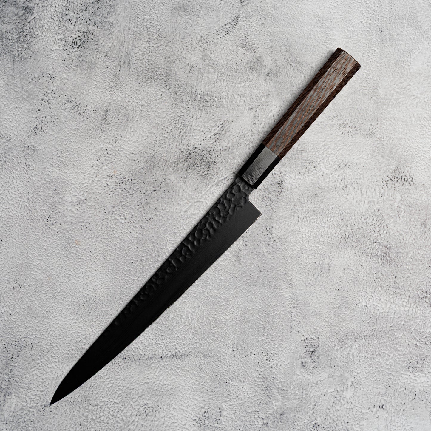 Sakai Takayuki Sujihiki Kurokage VG10, manche en wengé avec revêtement en téflon martelé, 240 mm
