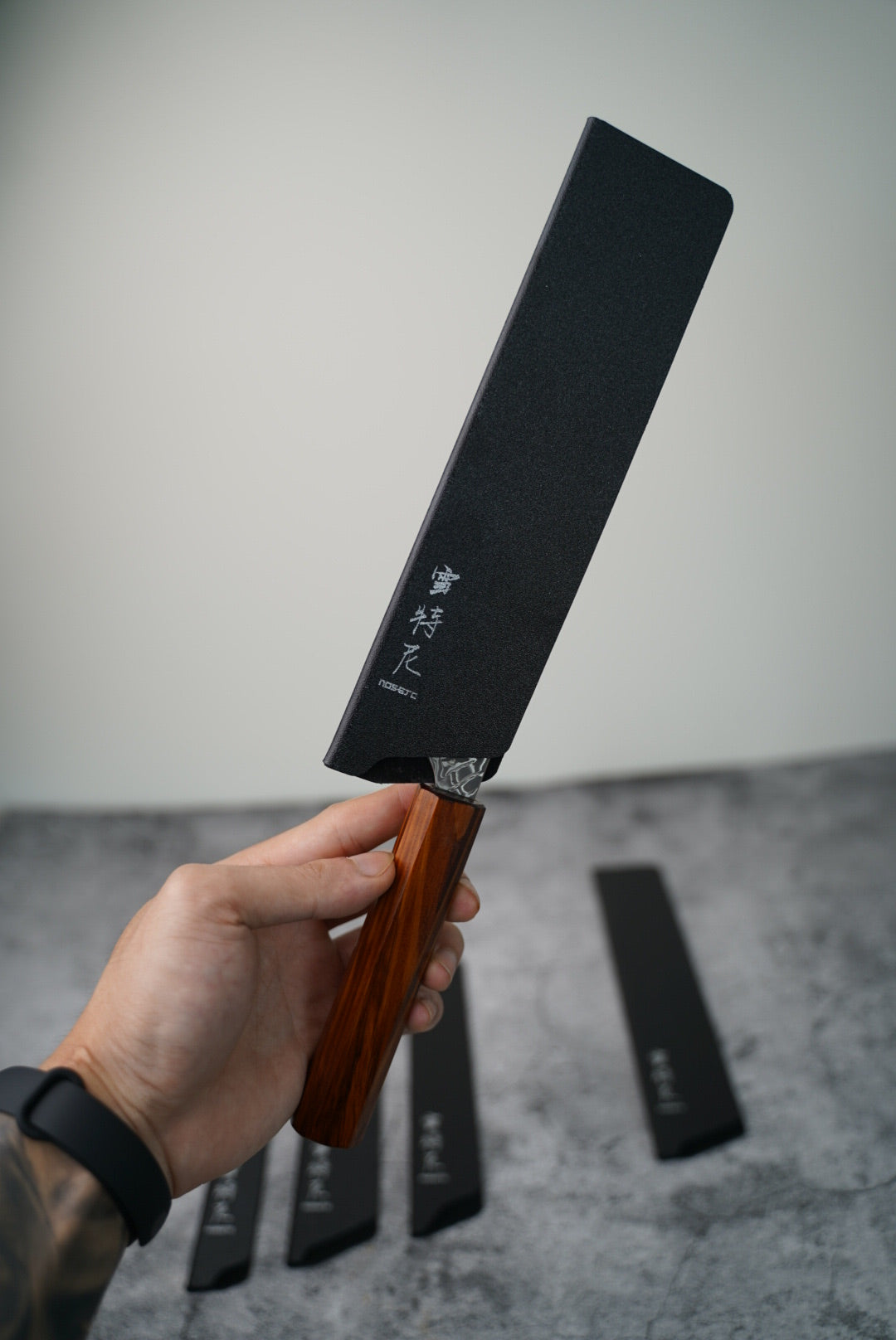 Protection anti-rayures pour lame de couteau