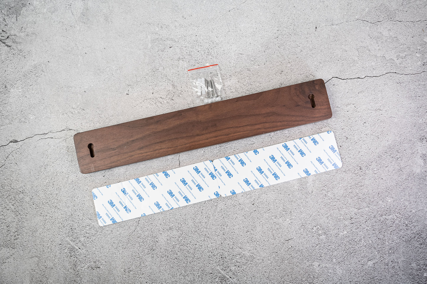 Porte-couteaux magnétique puissant Noseto en bois de noyer 400 mm
