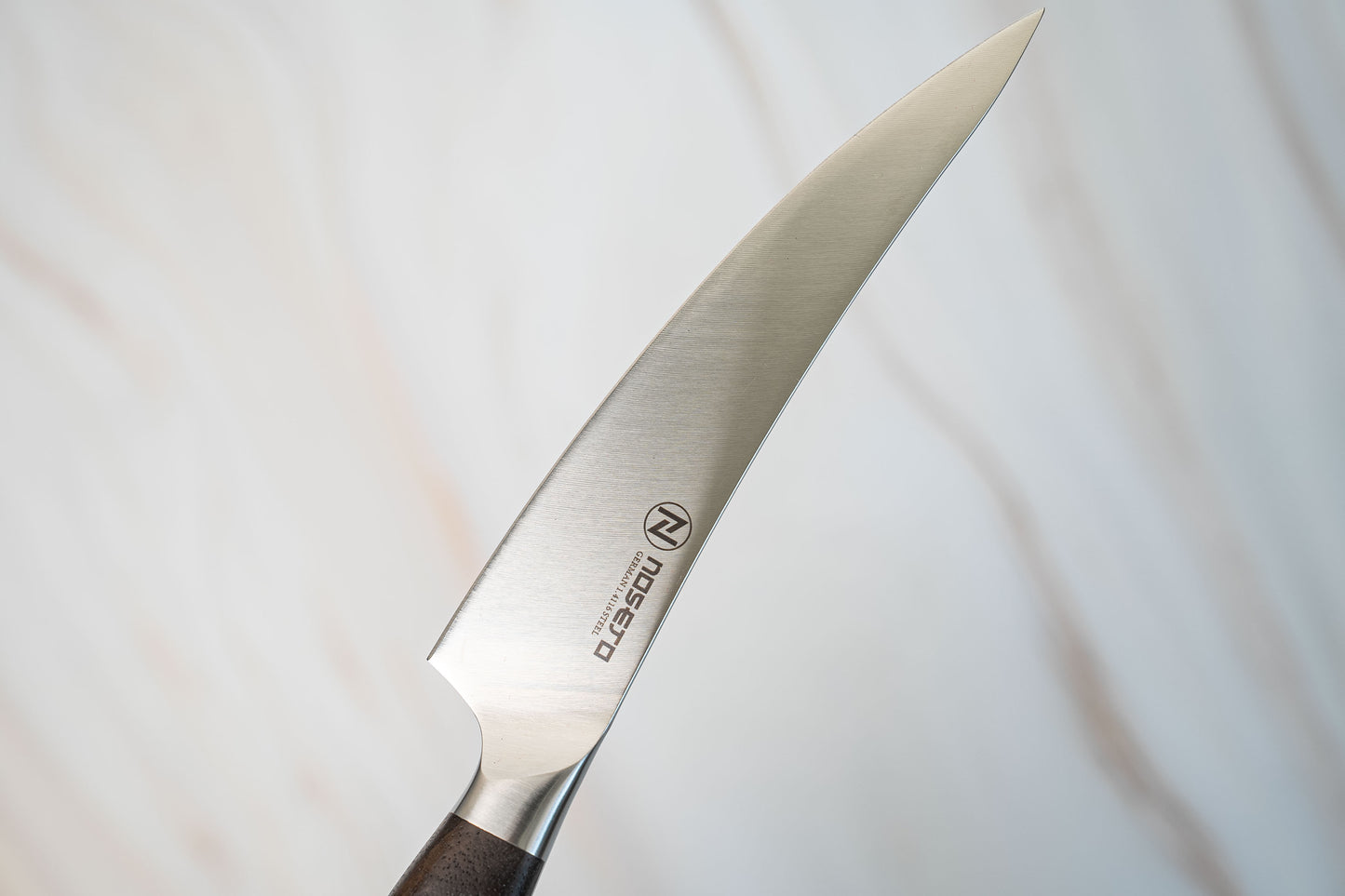 NOSETO Couteau à désosser allemand 170 mm en acier inoxydable de haute qualité avec manche en bois de santal rouge
