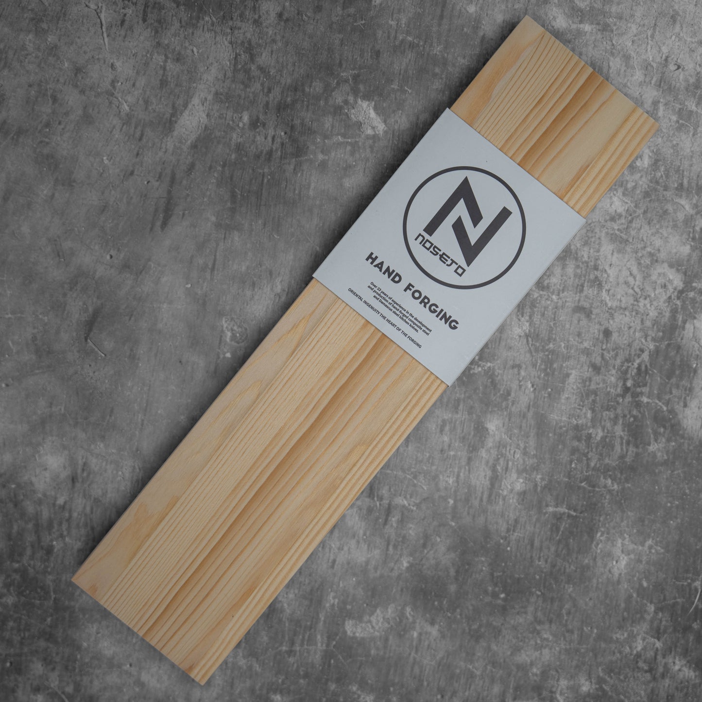 Noseto MD305 Powder Steel Gyuto 210mm Black Forging with Grain Wood Handle