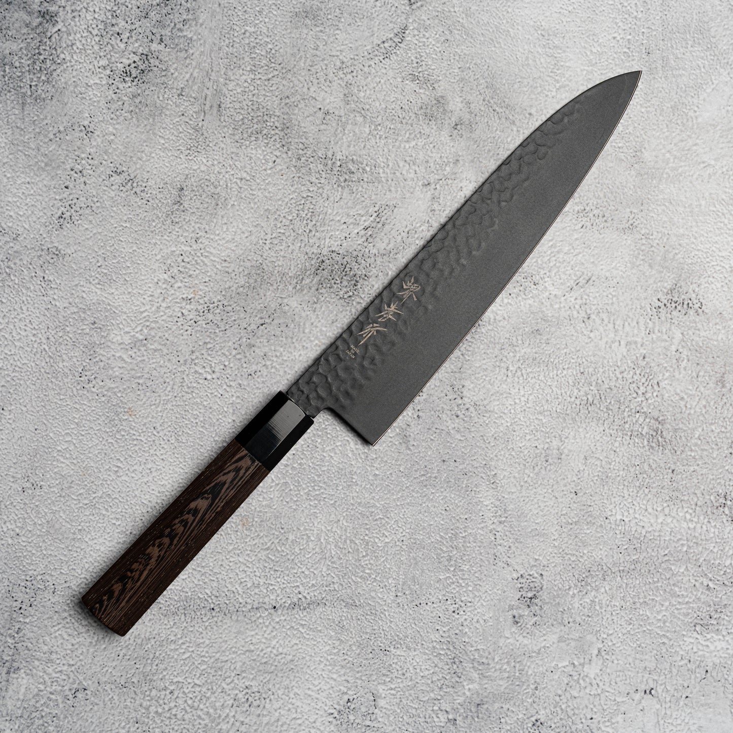Sakai Takayuki Gyuto 240 mm Kurokage VG10 martelé revêtement en téflon poignée wengé
