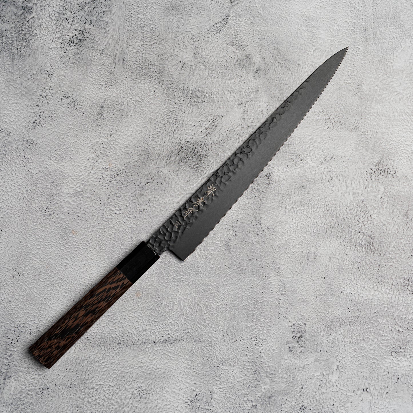 Sakai Takayuki Sujihiki Kurokage VG10, manche en wengé avec revêtement en téflon martelé, 240 mm