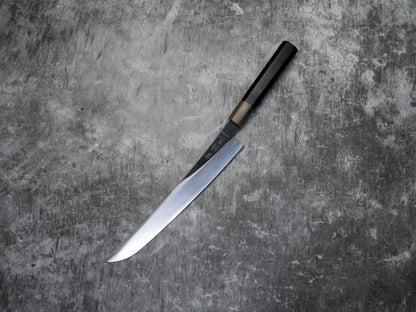 Noseto Fuka 240 mm Sujihiki Sakimaru Manche en ébène et buffle