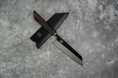 Couteau à lame fixe Noseto Bunka 180 mm 67 couches Damas VG10 avec manche en bois de ciricote