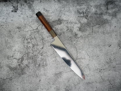 Noseto Hudo 240 mm Gyuto finition miroir VG10 simple acier avec bois de serpent et pierre blanche