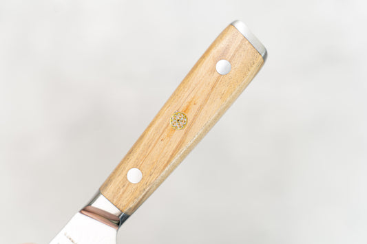 Couteau Damas 130 mm, noyau en acier AUS-10, 45 couches, bois d'olivier