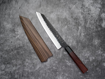 Noseto Neno 210mm Kiritsuke 3 Layers Carbon Steel with Red Wood+Buffalo Horn