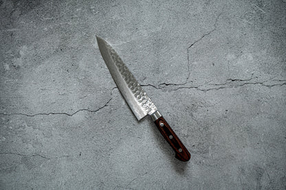 Seisuke VG10 17 Layer Damascus Gyuto Japanese Knife 210mm Mahogany Handle