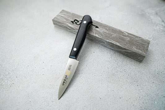 Couteau d'office japonais Iseya VG10 Damas 76 mm