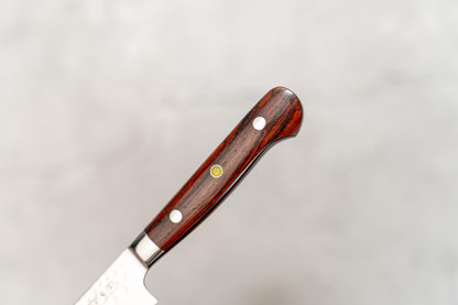 Couteau Noseto Yohan en damas martelé 150 mm, manche occidental en palissandre