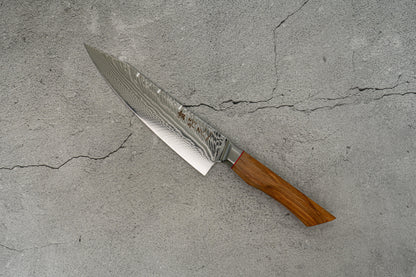 Noseto Modern Gyuto AUS10 73 layers 210mm Damascus Pakka Wood Handle