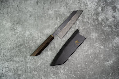 Couteau à lame fixe Noseto Bunka 180 mm 67 couches Damas VG10 avec manche en bois de ciricote