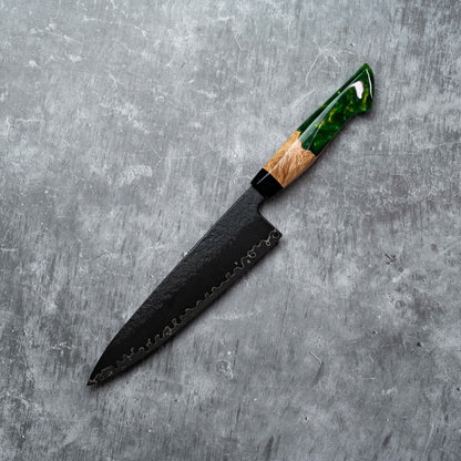 Noseto Arai Gyuto Knife 210mm 240mm 3 Layers Black Dye MD606 Powder Steel Core