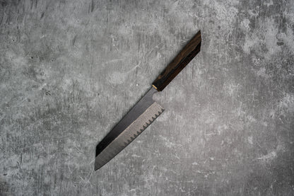 Couteau à lame fixe Noseto Bunka 180 mm 67 couches Damas VG10 avec manche en bois de ciricote
