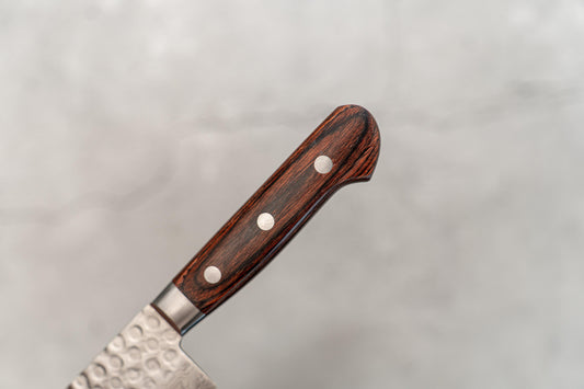 Seisuke VG10 Couteau japonais Damas Nakiri 17 couches, manche en acajou de 165 mm