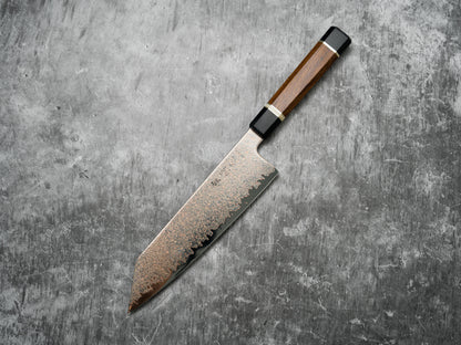 Noseto Kiiro 37 Layer Copper Damascus Steel Kiritsuke Gyuto 210mm with Ironwood Handle