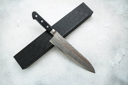 GYUTO ACIER ARGENTÉ #3 NASHIJI MANCHE WESTERN 210MM