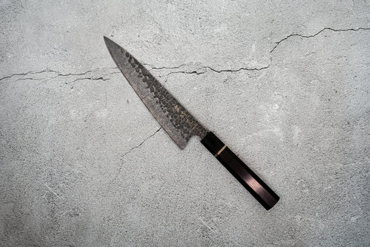 Noseto 210 mm en acier inoxydable à haute teneur en carbone, manche octogonal en ébène Gyuto