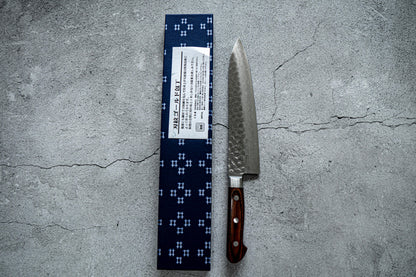 Seisuke VG10 17 Layer Damascus Gyuto Japanese Knife 210mm Mahogany Handle