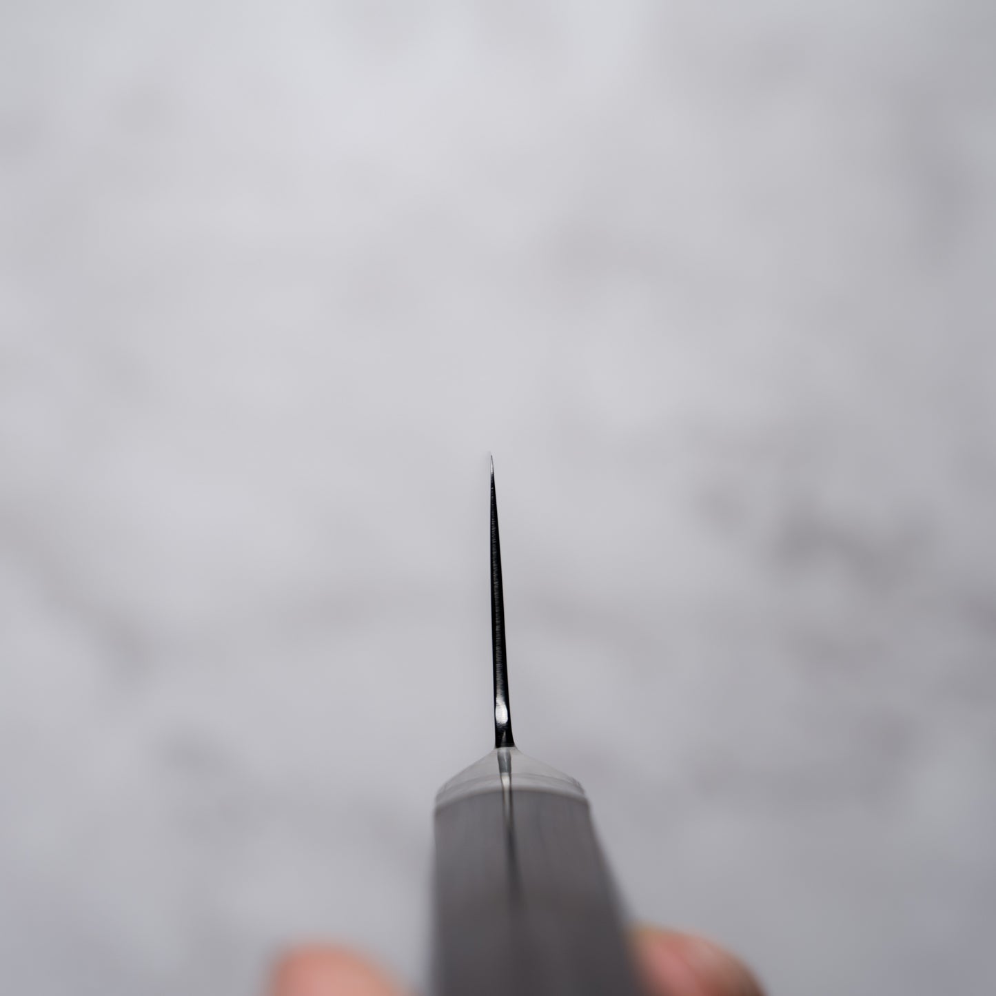 Noseto Buto Gyuto 210mm Aus-8 Black Titanium Damascus Ebony Handle