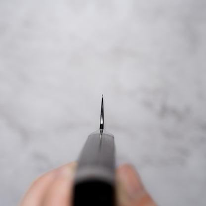 Noseto Buto Honesuki 150mm Aus-8 Black Titanium Damascus Ebony Handle