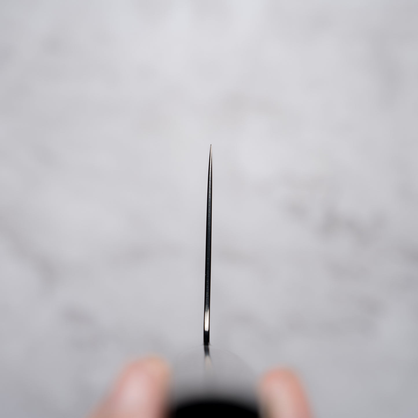 Noseto Buto Cleaver 180mm Aus-8 Black Titanium Damascus Ebony Handle