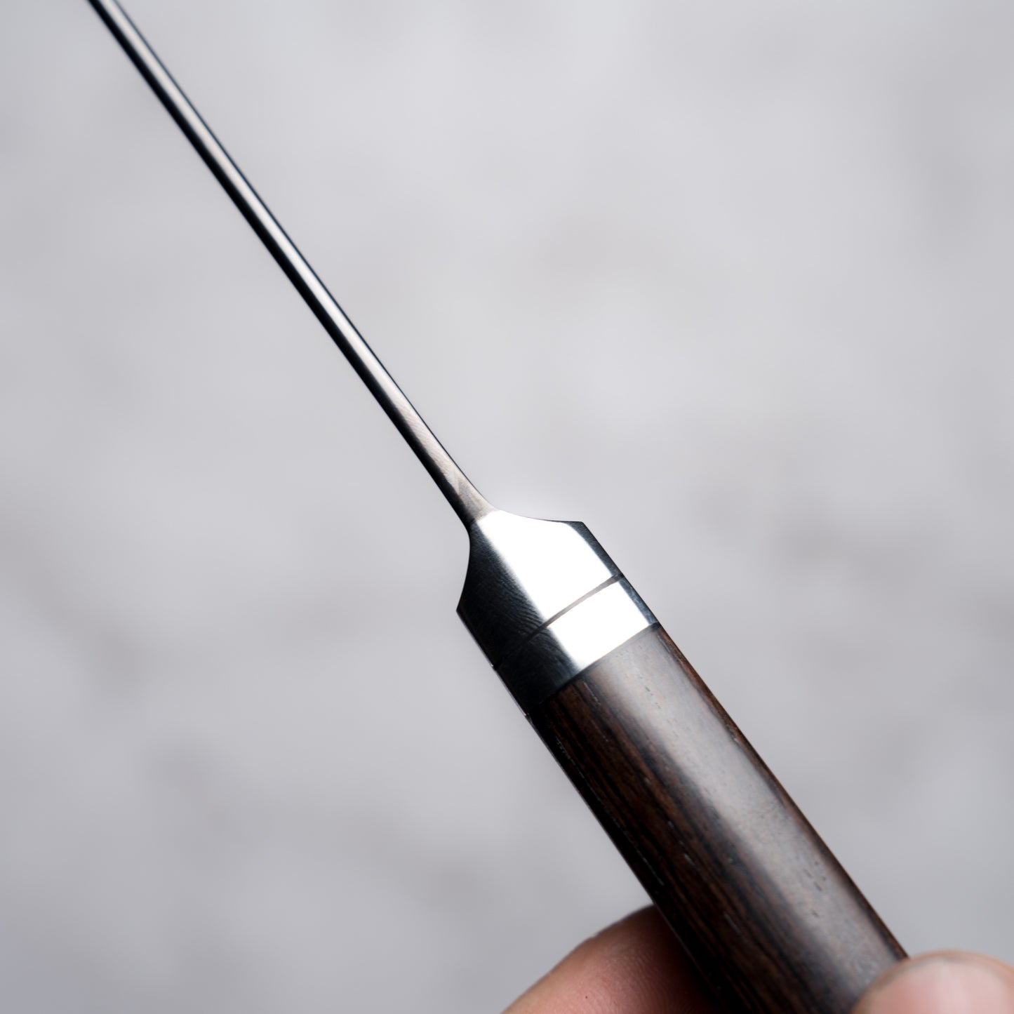 Noseto Buto Chopper 165mm Aus-8 Black Titanium Damascus Ebony Handle