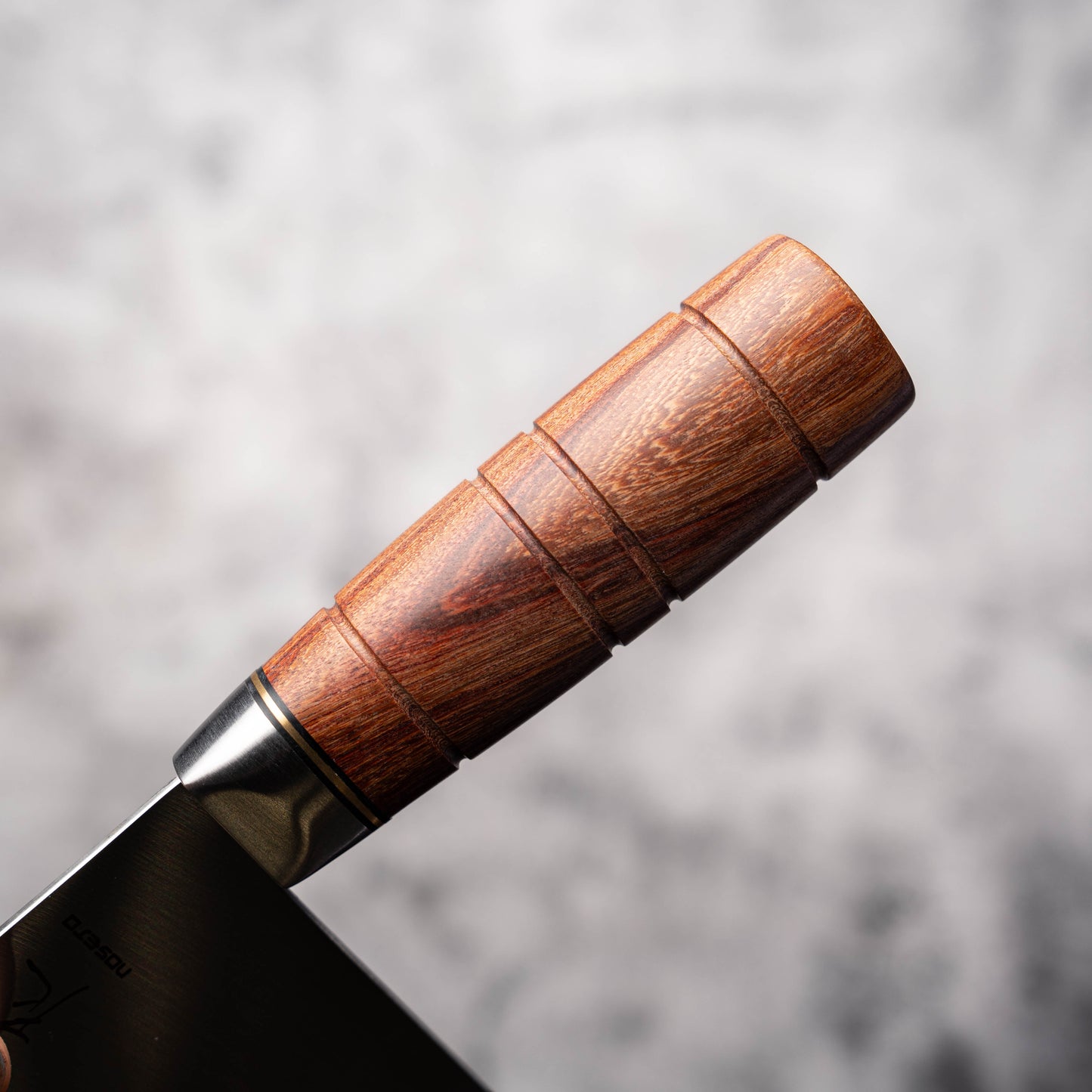 Noseto Hikari Cleaver 210mm 3-Layer 440C Composite Steel with Red Wood Handle