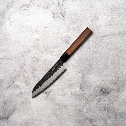Noseto Neno 135mm Petty Santoku 3 Layers Carbon Steel with Red Wood+ Buffalo Horn