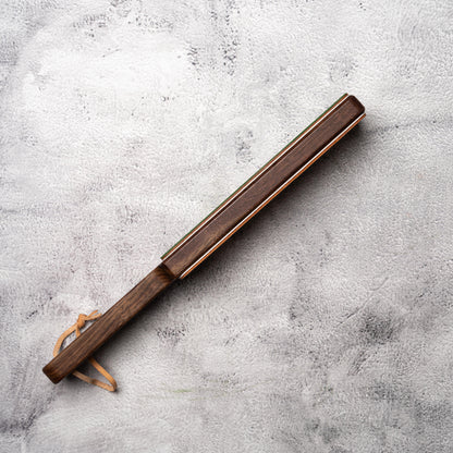 Dual Sided Knife Leather Strop + Compound North American Walnut Wood