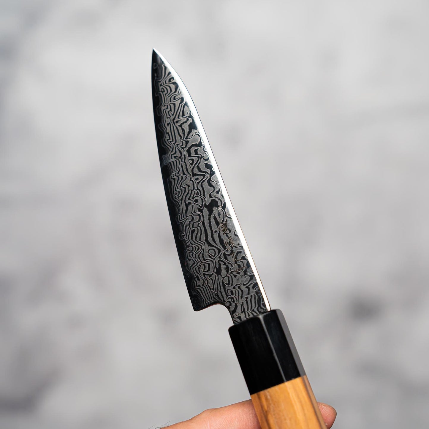 Noseto Nato Paring 105mm 67 Layers Damascus with Olive wood + Buffalo Horn
