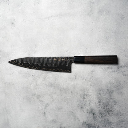 Noseto GAIJIN 210mm Gyuto Sanmai VG-10 with Ebony and Buffalo Hone Handle