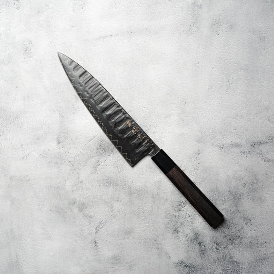 Noseto GAIJIN 210mm Gyuto Sanmai VG-10 with Ebony and Buffalo Hone Handle
