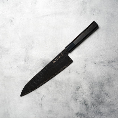 Noseto GAIJIN 240mm Gyuto Sanmai VG-10 with Distal Taper, Ebony & Buffalo Horn Handle