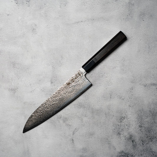 Noseto Kaze Gyuto 240mm 67-Layer VG10 Damascus Steel with Ebony & Buffalo Horn Handle