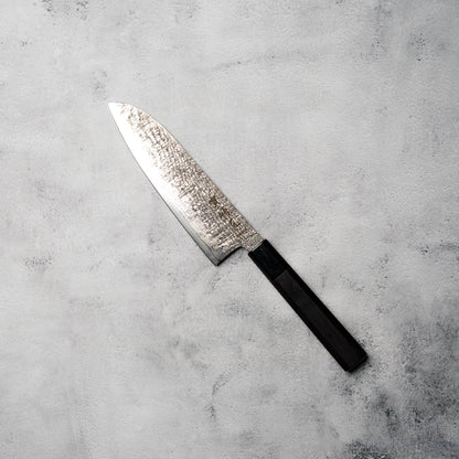 Noseto Kaze Santoku 180mm 67-Layer VG10 Damascus Steel with Ebony & Buffalo Horn Handle