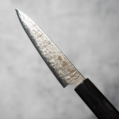 Noseto Kaze Petty 130mm – 67-Layer VG10 Damascus Steel with Ebony & Buffalo Horn Handle