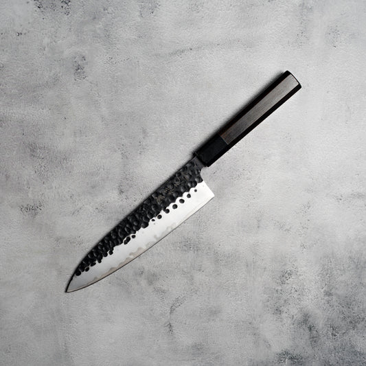 Noseto Kurai Gyuto 210mm Sanmai AUS-10 High Carbon Steel with Ebony & Buffalo Horn Handle