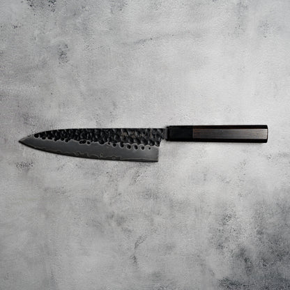 Noseto Kurai Gyuto 210mm Sanmai AUS-10 High Carbon Steel with Ebony & Buffalo Horn Handle
