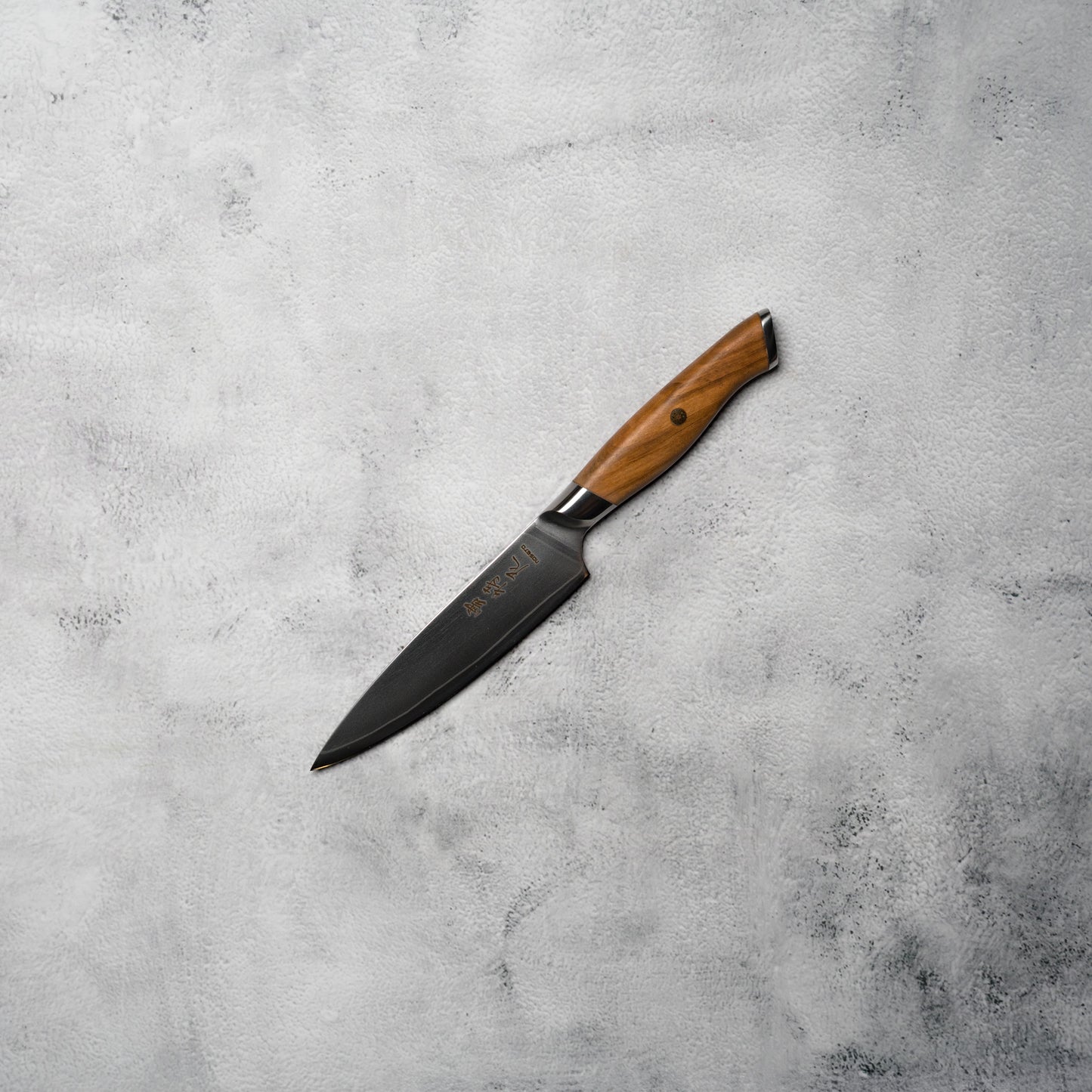 Noseto 3-Layer Cladding AUS-10 Petty 135 mm – Olive Wood Handle