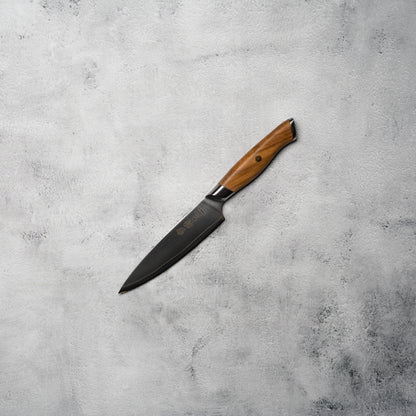 Noseto 3-Layer Cladding AUS-10 Petty 135 mm – Olive Wood Handle