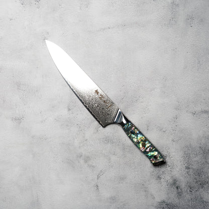 Noseto Abalone Gyuto 210mm VG-10 Resin Western Handle