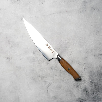 Noseto 3-Layer Cladding AUS-10 Gyuto 210mm Olive Wood Handle