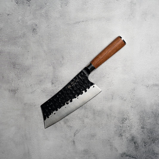 Kazan Tall Bunka 180mm 3-Layer Carbon Steel with Rosewood Handle